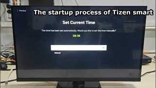 Der Startvorgang von Tizen Smart TV